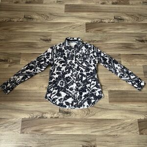 NWT Cino Shibori Tropical Button Down Shirt Size Medium